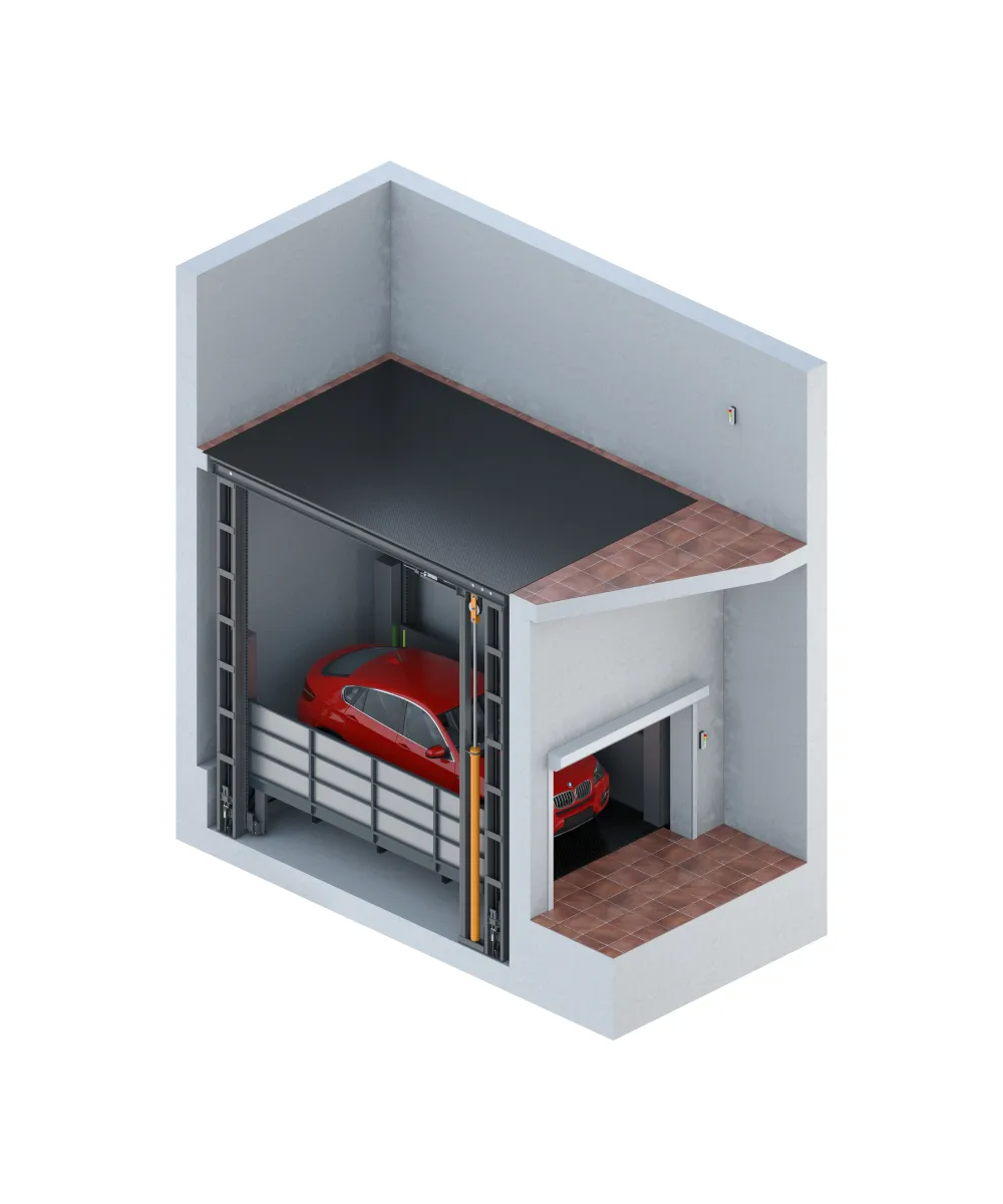 Car Lift With Roof