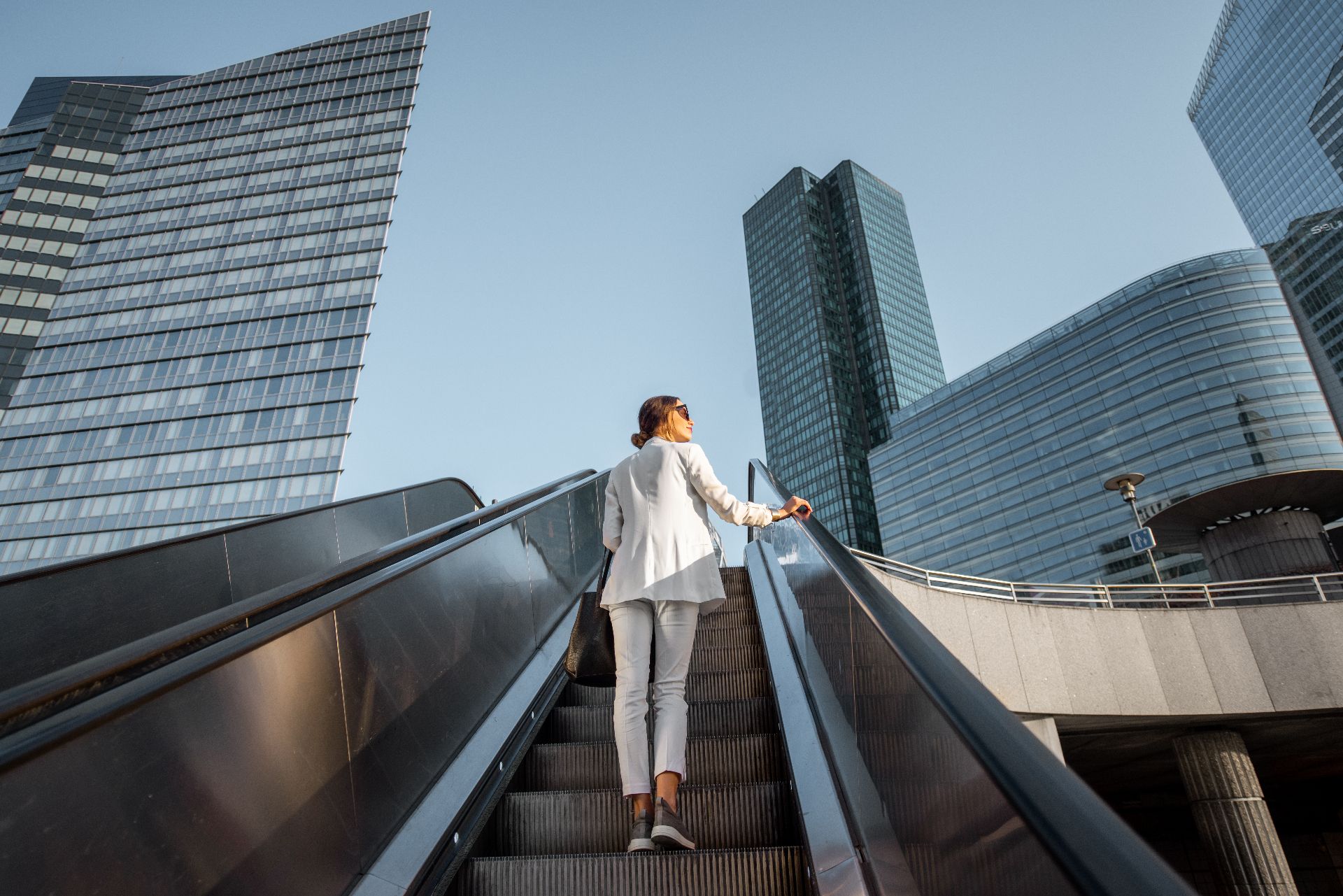 Outdoor escalator